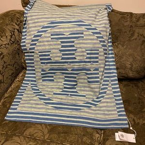 Tory Burch Blue and Green Scarf